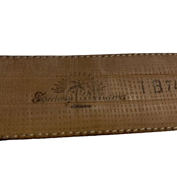 Mens Tommy Bahama Genuine Leather Stitched Belt Spain u - Picture 6 of 6